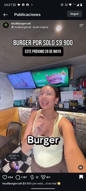 Campaña Burger Day a $9.900