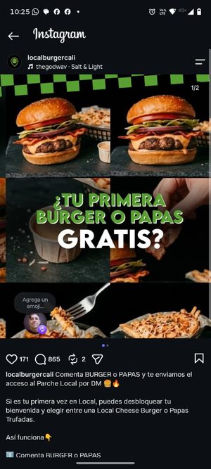 Campaña primera burger gratis